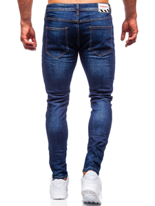 Pantaloni in jeans slim fit da uomo blu Bolf KS2036A