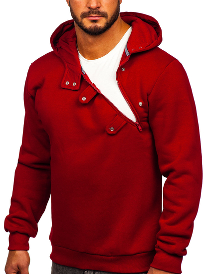 Felpa con cappuccio da uomo bordò Bolf 06