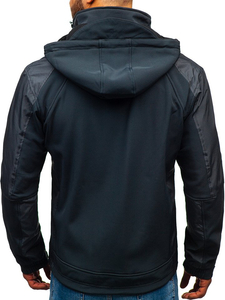 Giacca tipo softshell da uomo grafite Bolf P06