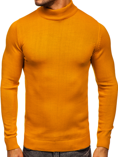 Maglione tipo dolcevita da uomo cammello Bolf 4600