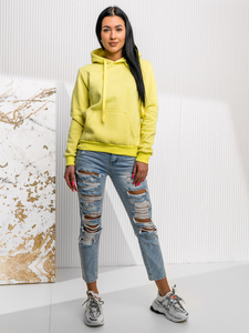 Donna Felpa a canguro Giallo-Neon Bolf W02A1