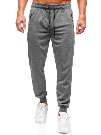Uomo Pantaloni jogger da tuta Grigio Bolf JX6108