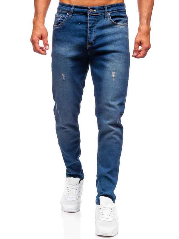 Uomo Pantaloni in jeans slim fit Blu scuro Bolf 6518