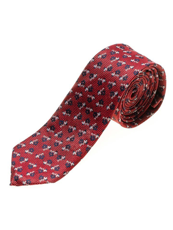 Cravatta elegante da uomo rossa Bolf K103