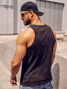 Canotta Bodybuilding con stampa nera Bolf 14831A