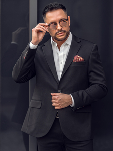 Blazer casual da uomo nero Bolf 24401