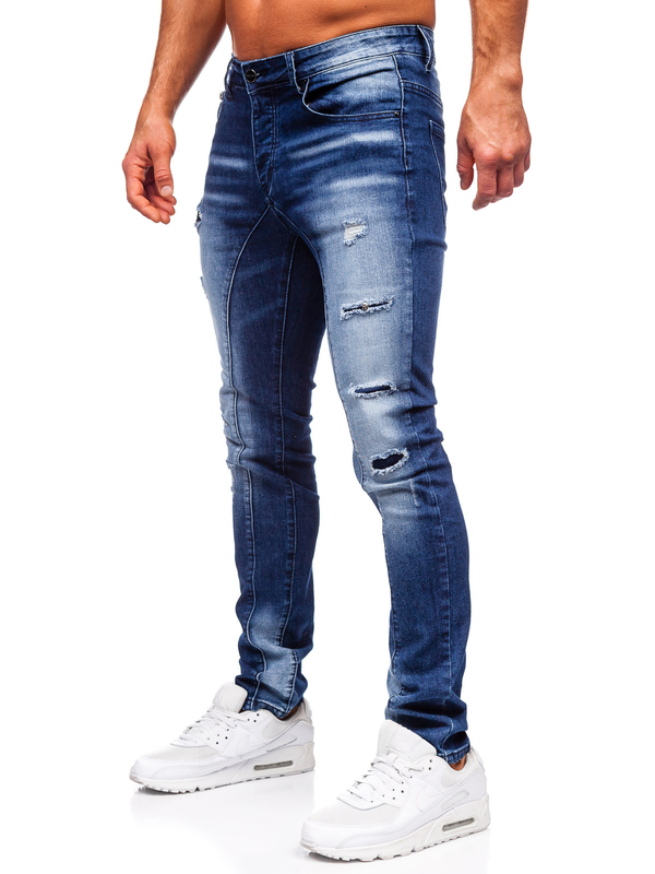 Uomo Pantaloni in jeans slim fit Blu scuro Bolf MP0159BS
