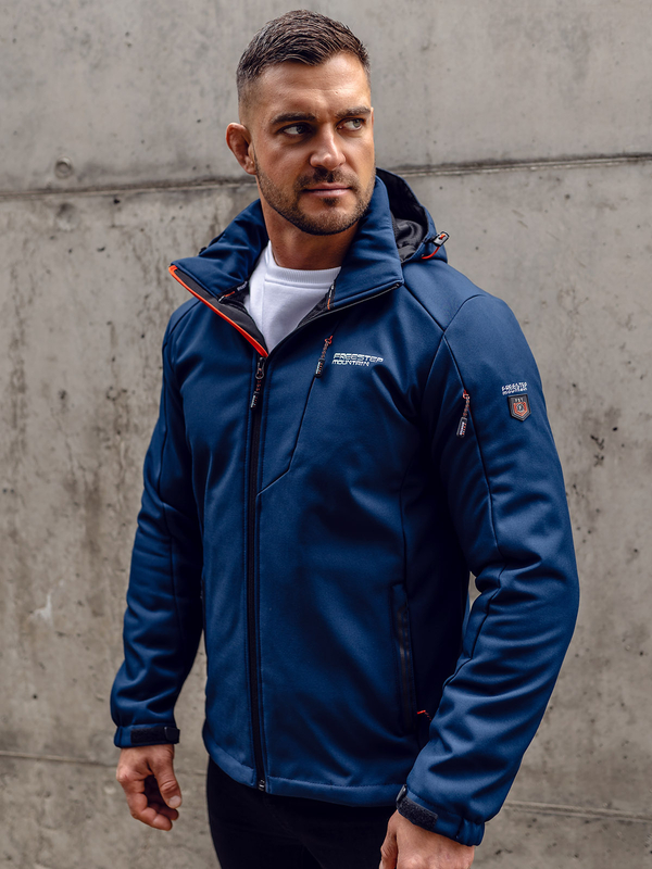 Uomo Giacca softshell mezza stagione Blu scuro Bolf BK122A