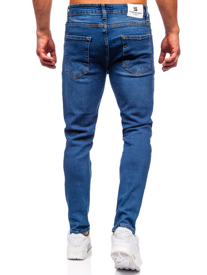 Uomo Pantaloni in jeans slim fit Blu scuro Bolf 6482