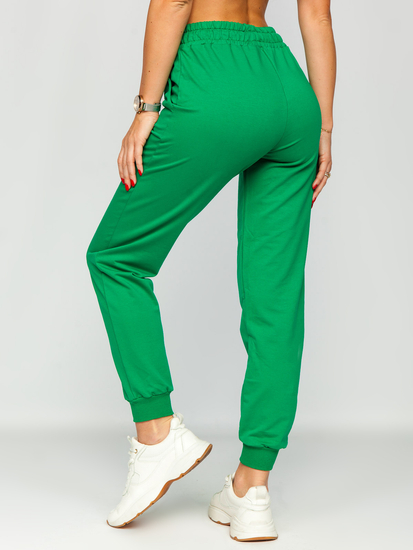 Pantaloni di tuta da donna verdi Bolf VE34