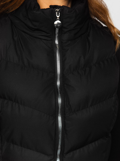 Gilet trapuntato da donna nero Bolf 5M719