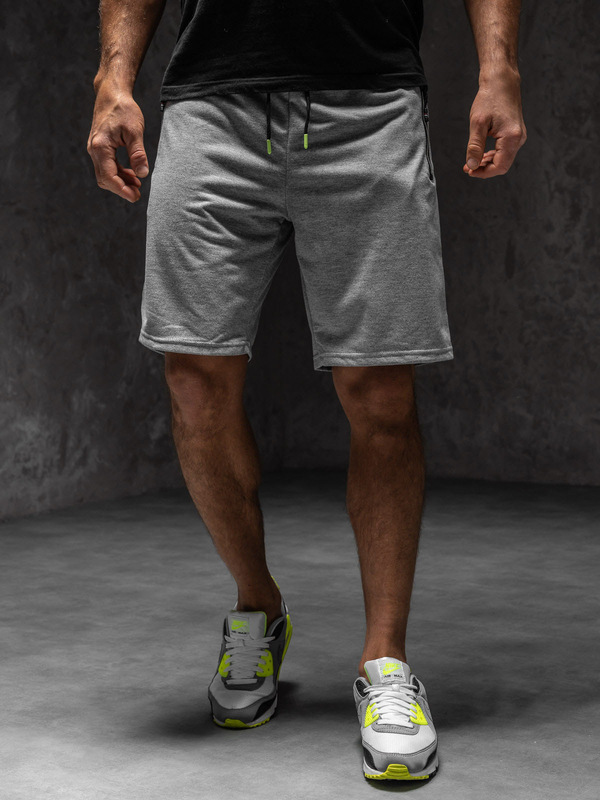 Pantaloncini da tuta da uomo grigio Bolf 8K287A1