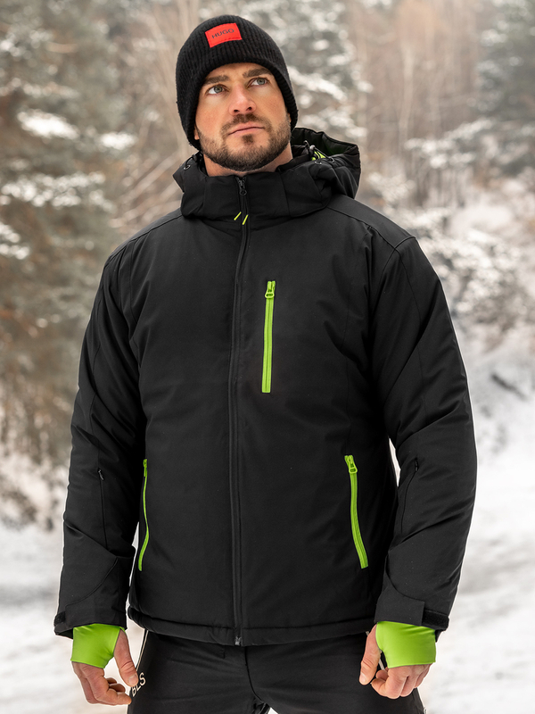Giubbotto invernale sportivo da uomo nero Bolf HH011