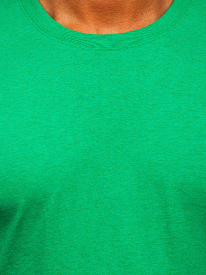 T-shirt senza stampa da uomo verde Bolf B10