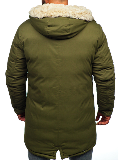 Giubbotto invernale tipo parka da uomo khaki Bolf 22M37