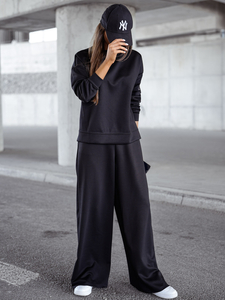 Tuta due pezzi con zip da donna burro nero Bolf 821111