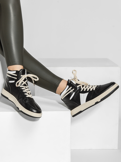 Scarpe sneakers da donna nere Bolf YD650