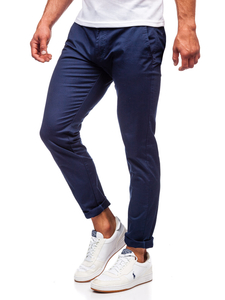 Pantaloni chino da uomo blu Bolf KA6807-11