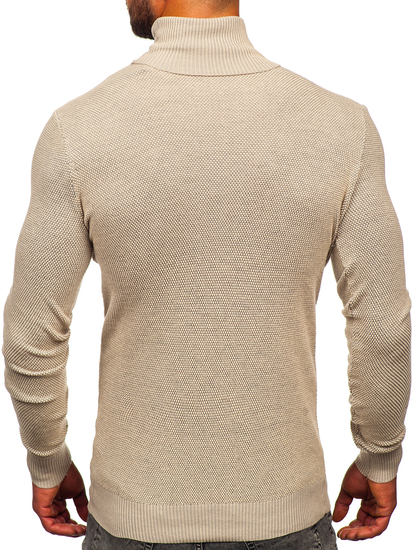 Dolcevita da uomo beige Bolf W2-20125