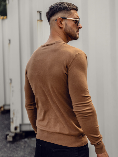 Uomo Cardigan Marrone Bolf YY06A