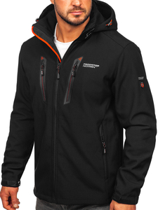Giacca softshell da uomo nero-rossa Bolf WX086A