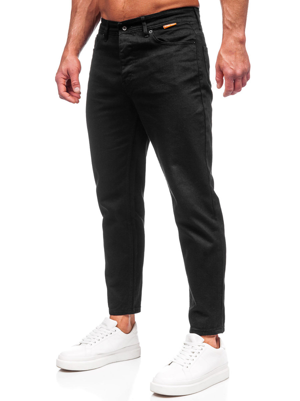 Pantaloni in tessuto da uomo neri Bolf GT