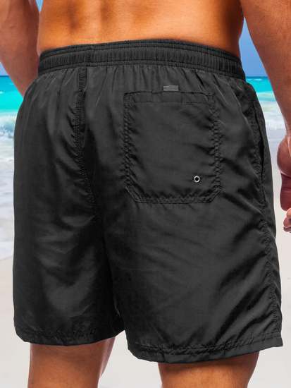 Pantaloncini da bagno da uomo neri Bolf YW07002
