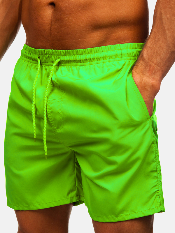 Uomo Costume da bagno Verde-Neon Bolf QD28