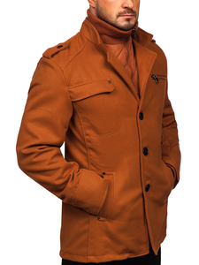 Cappotto da uomo cammello Bolf 8856