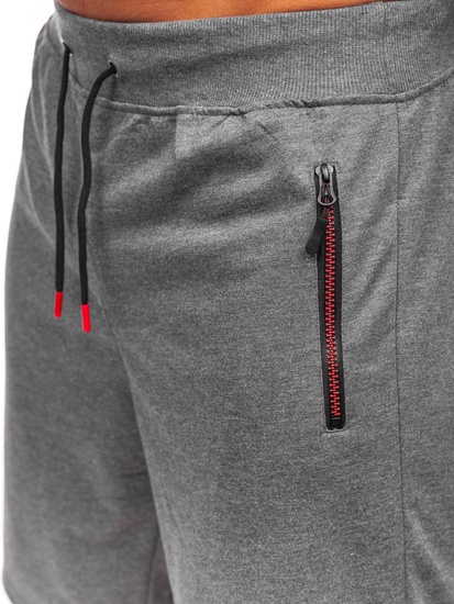 Pantaloncini di tuta da uomo grafite Bolf 8K295