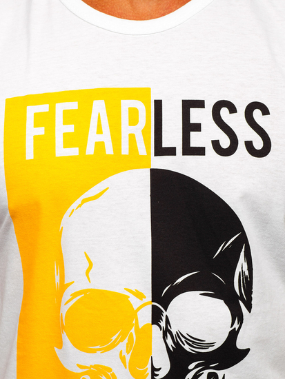 Maglietta tank top con stampa bianca Bolf 14819