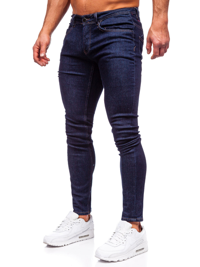 Pantaloni in jeans slim fit da uomo blu Bolf MP003BS
