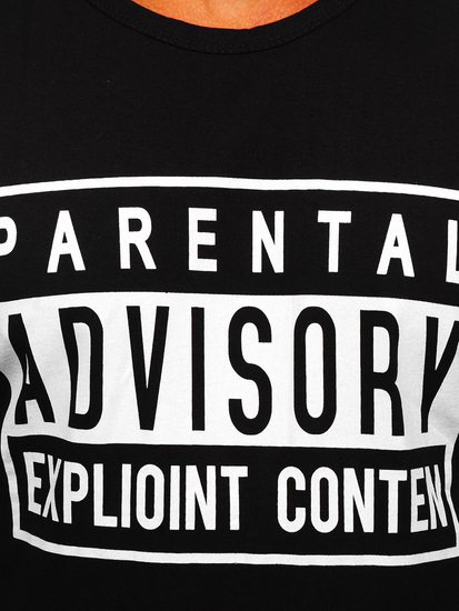 Maglietta tank top con stampa nera Bolf 14828