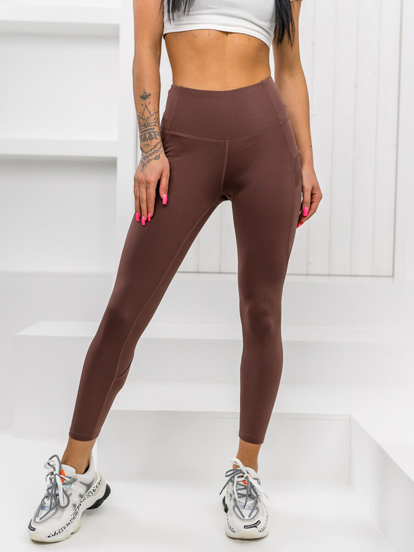 Donna Leggings Marrone Bolf XY24017L