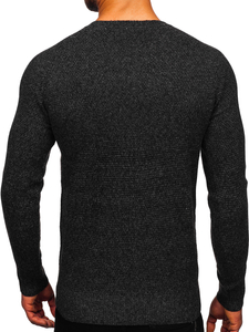 Maglione nero da uomo Bolf H1810
