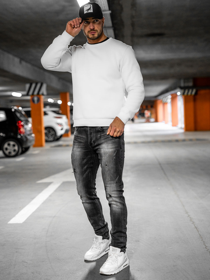 Pantaloni in jeans regular fit da uomo neri Bolf MP008N