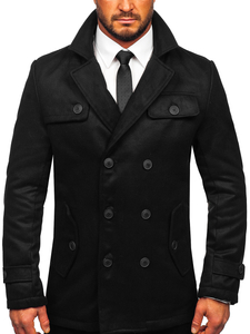 Cappotto invernale da uomo nero Bolf M3142