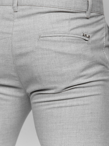 Uomo Pantaloni a quadri Grigio Bolf 0041