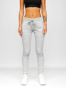 Pantaloni di tuta da donna grigi Bolf CK-01-2