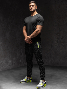 Pantaloni da tuta da uomo nero Bolf 55037A1