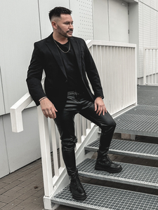 Uomo Giacca elegante Nero Bolf 1652A