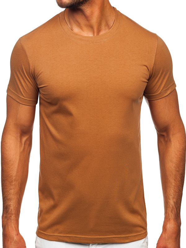 Uomo T-shirt basic Marrone Bolf 2005-86