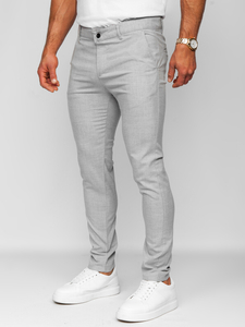 Uomo Pantaloni a quadri Grigio Bolf 0041