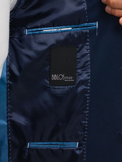 Giacca d'abito elegante da uomo blu Bolf 1050