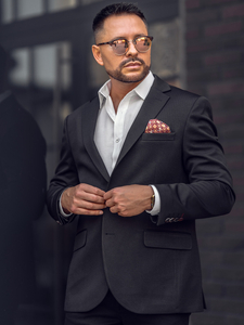 Blazer casual da uomo nero Bolf 24401