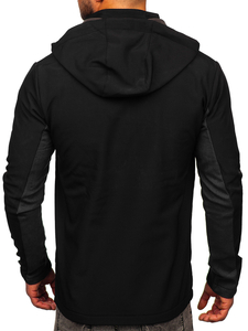 Giacca softshell mezza stagione da uomo nera Bolf HM188