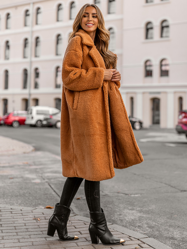 Cappotto invernale lungo isolato da donna cammello Bolf AN105