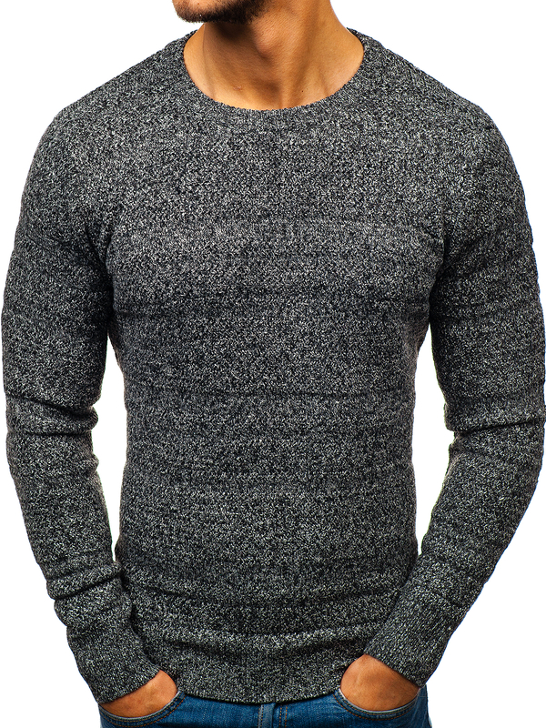 Maglione grigio da uomo Bolf H1805