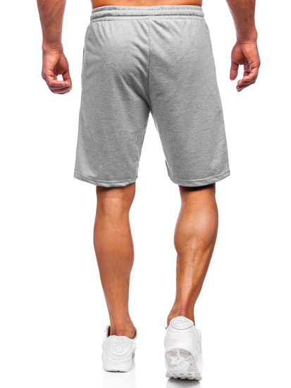 Pantaloncini corti di tuta da uomo grigi Bolf 8K100