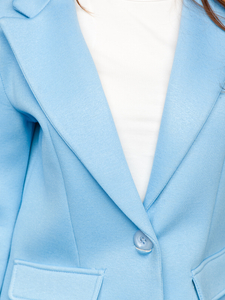 Cappotto corto da donna celeste Bolf 20672